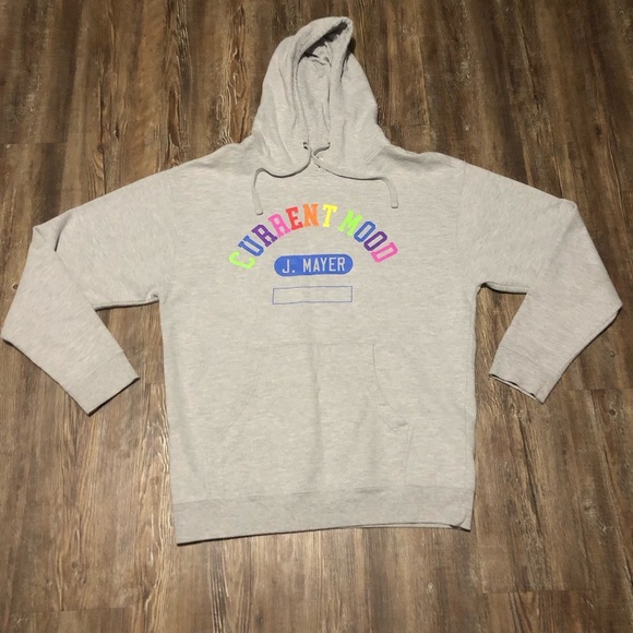 John Mayer x Lisa Frank Hoodie Women's Large Current Mood Gray 2019 Concert - Picture 1 of 5